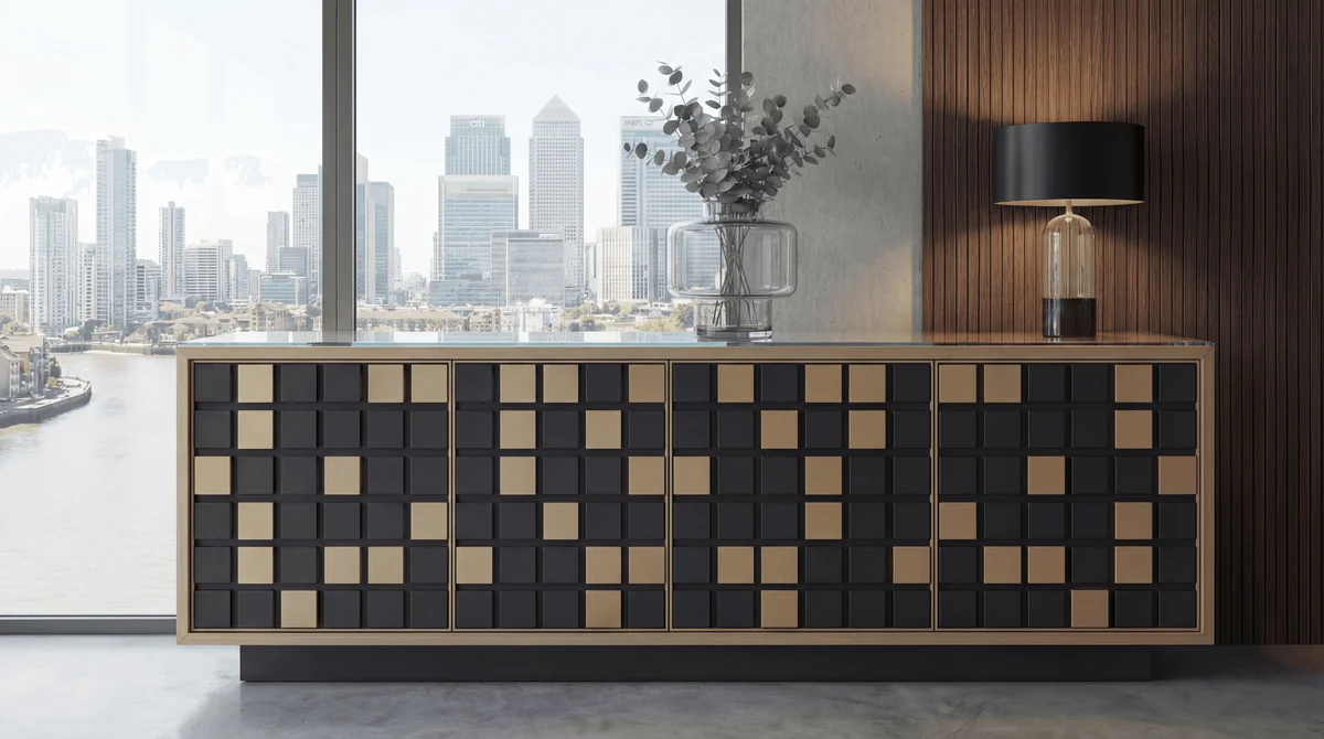 Wharflights sideboard in daylight